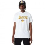 Tee shirt homme - new era - los angeles lakers - blanc - manches courtes - 100% coton