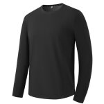 Tee shirt homme sport printemps respirante manches longues col arrondi - noir - insfity - regular - adulte ...