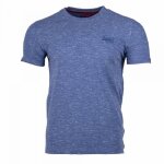Tee shirt homme superdry - coupe regular - col arrondi - bleu