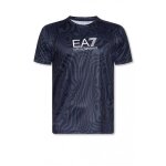 Tee shirt imprimé - ea7 - homme - manches courtes - bleu - 100% polyester Tee shirt imprimé - ea7 - homme - manches courtes - bleu - 100% polyester