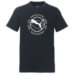Tee shirt - jr activ graf - noir - coton - manches courtes - col arrondi
