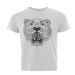 Tee - shirt homme - kenzo - blanc - tigre imprimé - manches courtes - col rond Tee - shirt homme - kenzo - blanc - tigre imprimé - manches courtes - col rond