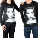 Tee shirt little eleven paris kim ls mixte kim kardashian noir Tee shirt little eleven paris kim ls mixte kim kardashian noir