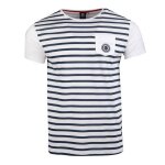Tee shirt macnhes courtes marinière mupy homme blaggio Tee shirt macnhes courtes marinière mupy homme blaggio