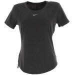 Tee shirt manches courtes nike w nk one luxe df ss std top - noir - femme - running - respirant - route ...