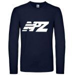 Tee shirt manches longues - npz - bleu marine - coton / lycra - taille 3  14 ans - garon