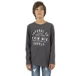 Tee shirt manches longues - kaporal - mider - gris - enfant - garon