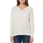 Tee shirt manches longues en lin - kaporal - loose - femme - blanc Tee shirt manches longues en lin - kaporal - loose - femme - blanc