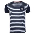 Tee shirt homme marinière bleu fonce - blaggio - regular - manches courtes - col arrondi Tee shirt homme marinière bleu fonce - blaggio - regular - manches courtes - col arrondi