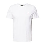 Tee - shirt - napapijri - salis ss sum - blanc - homme - coupe ajust�e - logo brod� - 100% coton