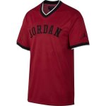 Tee - shirt nike jordan jumpman air mesh - rouge noir - manches courtes - col v - homme