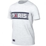 Tee - shirt nike jordan paris saint - germain - blanc - manches courtes - homme