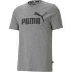Tee - shirt - puma - ess logo - gris - manches courtes - col rond Tee - shirt - puma - ess logo - gris - manches courtes - col rond