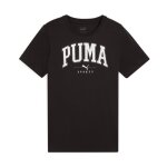 Tee shirt - puma - squad big graphic - noir - col rond - manches courtes - enfant