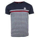 Tee shirt ray marinire homme - blaggio - regular - manches courtes - bleu fonce
