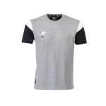 Tee - shirt de rugby force xv conquete gris - blanc - noir