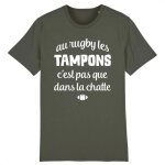 Tee shirt rugby les tampons - pour homme - coton 100% bio - confectionn en france