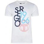 Tee - shirt - sergio tacchini - blanc - 100% coton - manches courtes - col arrondi