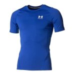 Tee - shirt de sport under armour hg armour comp ss pour homme - bleu