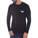Tee shirt stretch iconic - emporio armani - homme - noir - manches courtes