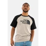 Tee shirt the north face raglan easy pi61 gris homme - 100% coton - manches courtes - col arrondi
