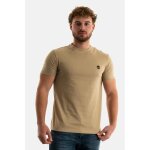 Tee shirt timberland dun - river crew dh41 - lemon pepper - homme - 100% coton - manches courtes - col ...