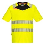 Tee - shirt de travail haute visibilit� anti uv slim portwest dx4 s / s - jaune