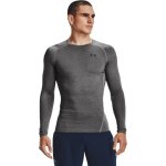 Tee - shirt - under armour - heatgear ls - manches longues - col rond - gris fonc / noir