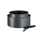 Tefal lot de 2 casseroles 16 / 20cm anti - adhsives noir - l6859202
