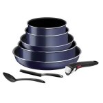 Tefal batterie de cuisine 8 pices ingenio easy cook n clean empilable bleu paillet - 3168430334014