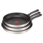 Po�le - tefal - daily cook - set de 3 - rev�tement titane antiadh�sif - compatible induction
