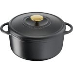 Tefal e2230304 cocotte fonte dacier pierre gagnaire heritage ronde - 21 cm - 33l - tous feux dont induction ...