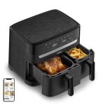 Tefal easy fry dual friteuse sans huile capacité 83 l 8 personnes 2 tiroirs 7 programmes ecran tactile ... Tefal easy fry dual friteuse sans huile capacité 83 l 8 personnes 2 tiroirs 7 programmes ecran tactile ...