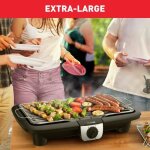 Tefal easygrill xxl barbecue lectrique sur pieds large surface thermostat rglable cuisson simultane ...