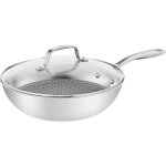 Tefal eternal mesh e49716 poêle wok en acier inoxydable 28 cm Tefal eternal mesh e49716 poêle wok en acier inoxydable 28 cm