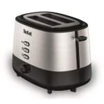 Tefal grille - pain inox 2 fentes  largeur variable 7 niveaux de dorage fonctions rchauffage et dconglatio ...