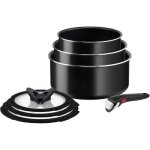 Batterie de cuisine - tefal - ingenio - 7 pi�ces - poign�e amovible - rev�tement antiadh�sif