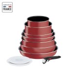 Tefal ingenio easy cook & clean lot 10 pices pole casserole non induction revtement antiadhsif fabriqu ...