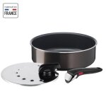 Tefal ingenio easy plus sauteuse 24 cm + couvercle + poignée non induction revêtement antiadhésif fabriqué ... Tefal ingenio easy plus sauteuse 24 cm + couvercle + poignée non induction revêtement antiadhésif fabriqué ...
