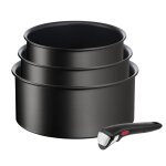 Tefal ingenio eco resist lot 3 casseroles 16 / 18 / 20 cm (15 / 21 / 3 l) + poignée amovible empilable ... Tefal ingenio eco resist lot 3 casseroles 16 / 18 / 20 cm (15 / 21 / 3 l) + poignée amovible empilable ...