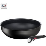 Tefal ingenio l3979302 pole wok 26 cm + poigne amovible induction revtement antiadhsif sr fabriqu ...