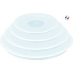 Tefal ingenio set 3 couvercles de conservation l9019222  16 - 18 - 20cm blanc