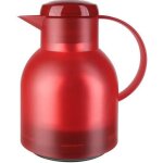Carafe isotherme - tefal - samba - 1l - rouge translucide - 100% hermtique