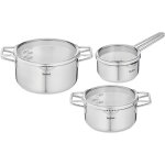 Tefal nordica batterie de cuisine 6 pièces casserole 16 cmfaitouts 2024 cm en acier inoxydable garanti ... Tefal nordica batterie de cuisine 6 pièces casserole 16 cmfaitouts 2024 cm en acier inoxydable garanti ...