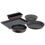 Set de moules  ptisserie - tefal - perfectbake - anti - adhsif - aluminium - fabriqu en france