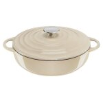 Tefal sauteuse - 28�cm lov sauteuse en fonte 28 cm induction four �co - con�ue beige e2597205