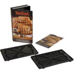 Tefal - snack collection - lot de 2 plaques gaufrettes c?ur - noir - compatible lave - vaisselle - 750 ...