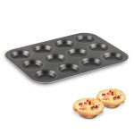 Tefal perfectbake plaque mini - g�teaux 12 trous 30x23 cm aluminium 100% recycl� j5542802