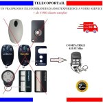 Telecommande compatible push pull homentry liftmaster 433. 92 mhz voir photo