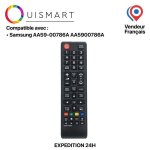 T�l�commande universelle - ouismart - aa59 - 00786a - compatible samsung - couleur blanc - mod�les multiples ...